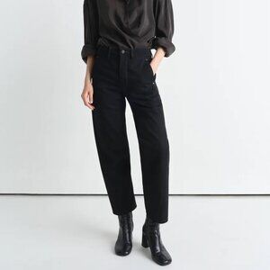 Lemaire Twisted Jeans in Heavy Black Denim Size 34